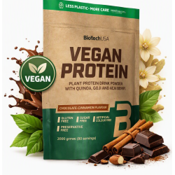 Vegan Protein 2000g - cioccolato e cannella Vegan Protein 2000g - cioccolato e cannella
